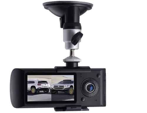 מצלמת HD לרכב עדשה כפולה משולבת GPS