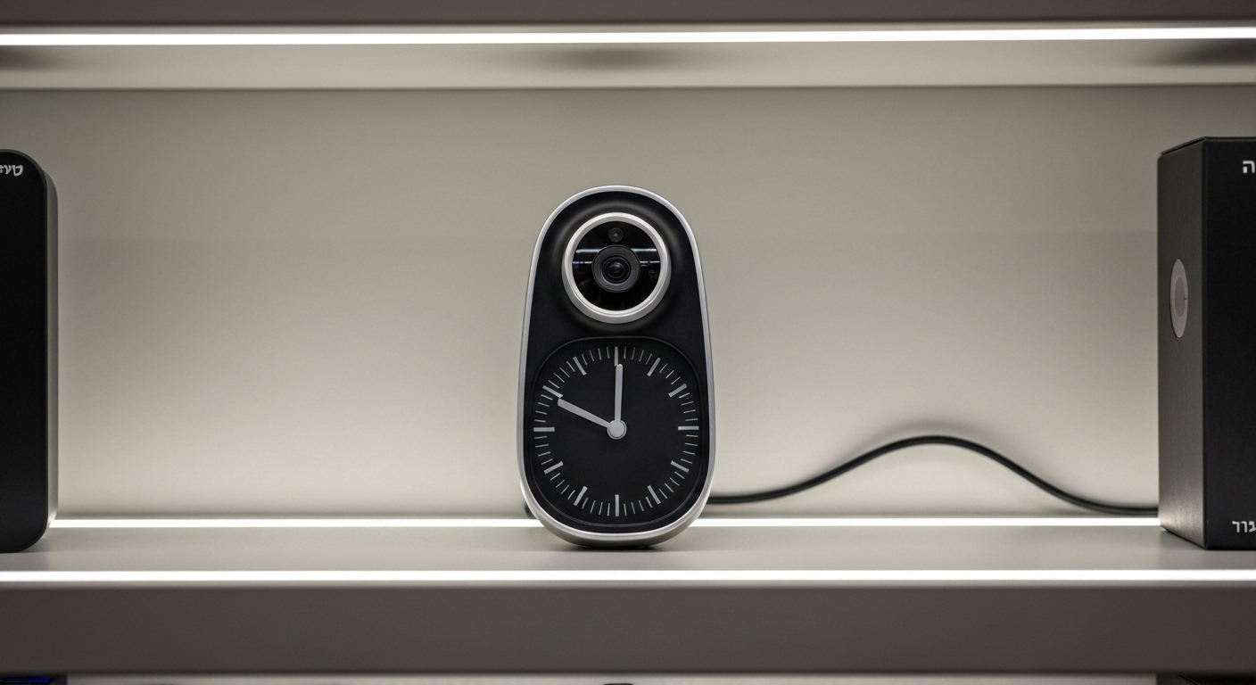 מצלמה נסתרת בשעון שולחני — spy.co.il